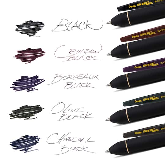 Pentel EnerGel® Kuro Shades of Black 0.7mm Liquid Gel Pen Set
